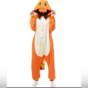 Charmander Onesie Pajama Child Animal Costumes - for 8 year old